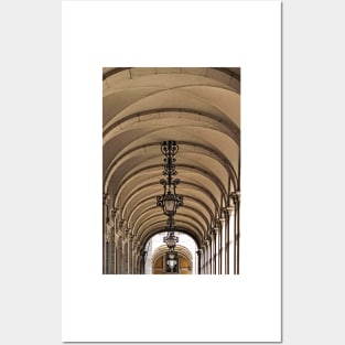 Looking Up The Corridors Of Praca do Comercio © Posters and Art